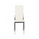 Стул ВВР Оскар ваниль/хром, экокожа